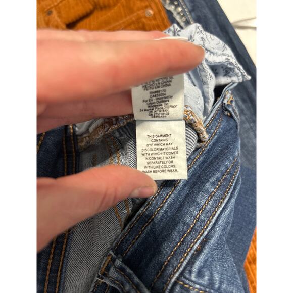 Free People We The Free Women's Size 27 Exposed Button Fly Flare Jeans - Picture 4 of 12